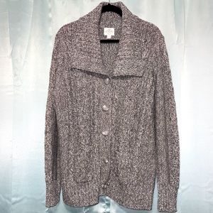 St. John's Bay Womens Long Sleeve Button Open Front Cardigan